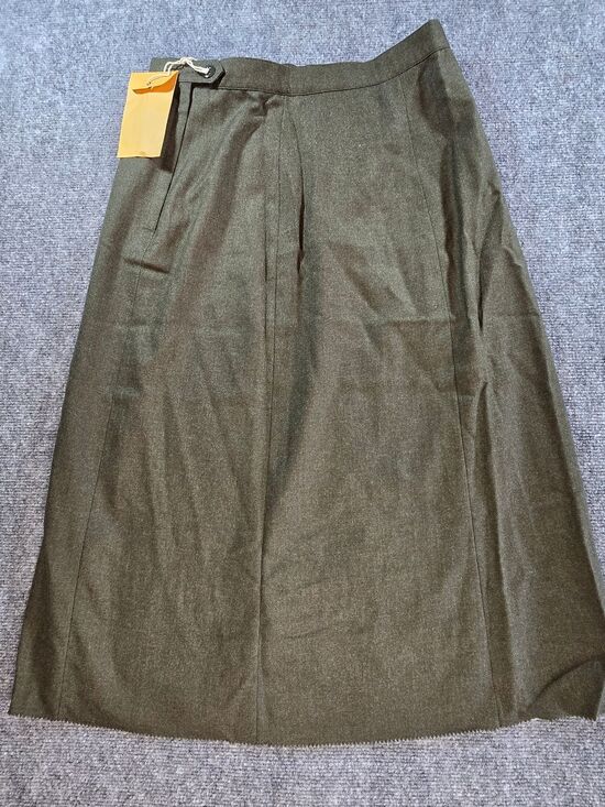IMS manufacturing Dresses & Skirts - Vintage Military Wool Skirt Womens 16R Olive Green A Line Midi Army Surplus